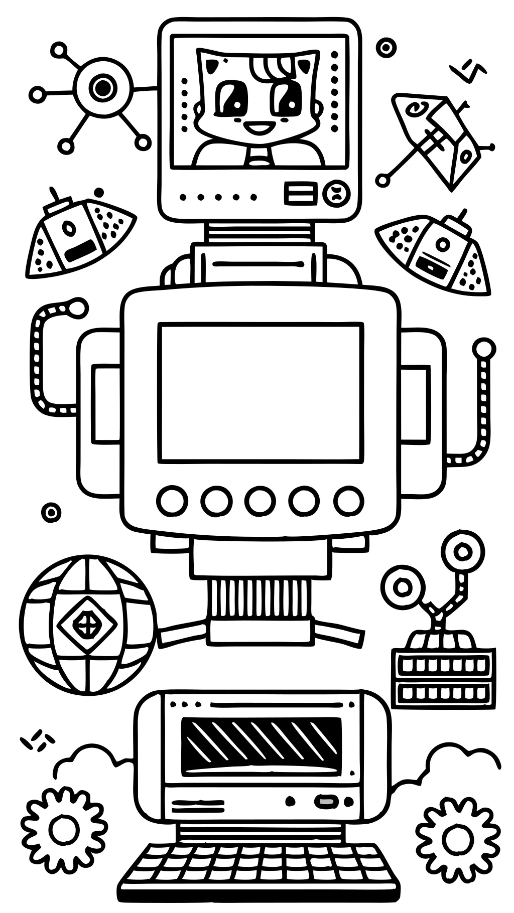 Páginas para colorear de la computadora